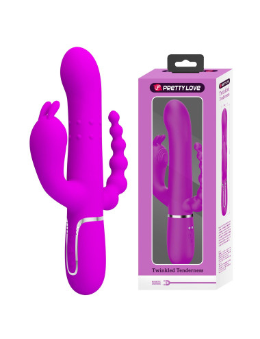 PRETTY LOVE - Cammy Purple, Twinkled Tenderness, 7 thumping functions 7 vibration functions 4 rolling functions