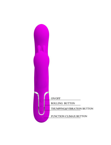 PRETTY LOVE - Cammy Purple, Twinkled Tenderness, 7 thumping functions 7 vibration functions 4 rolling functions
