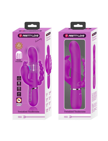 PRETTY LOVE - Cammy Purple, Twinkled Tenderness, 7 thumping functions 7 vibration functions 4 rolling functions