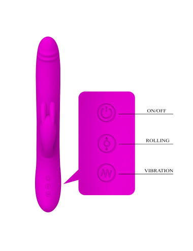 PRETTY LOVE - BYRON, 7 vibration functions, USB rechargeable