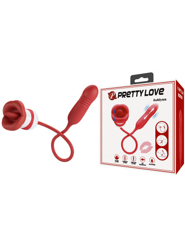 PRETTY LOVE - Ashlynn, 5 vibration functions 5 thrusting settings 5 licking settings