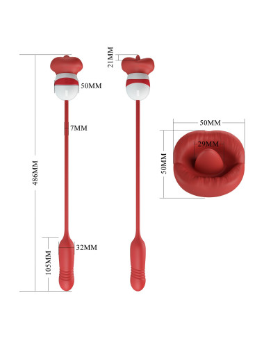 PRETTY LOVE - Ashlynn, 5 vibration functions 5 thrusting settings 5 licking settings