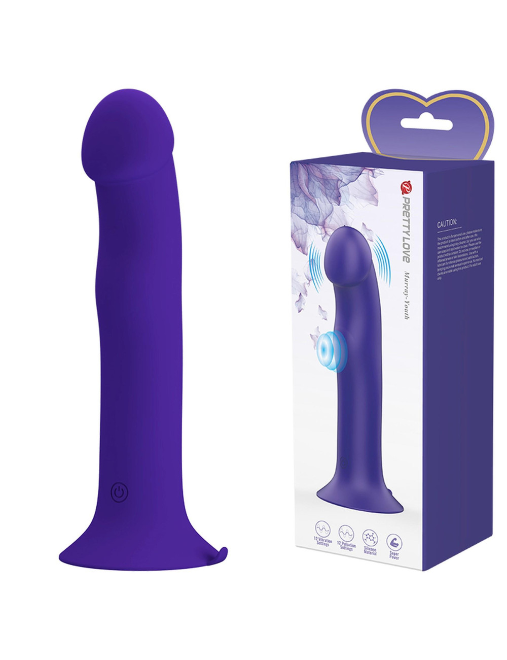 PRETTY LOVE - Murray - Youth, 12 pulse wave settings 12 vibration functions Suction base