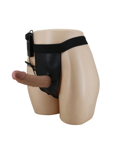 PRETTY LOVE - HARNESS BRIEFS- Draven Strap-On 6,8'' Dildo vibration
