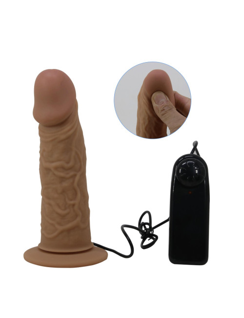 PRETTY LOVE - HARNESS BRIEFS- Draven Strap-On 6,8'' Dildo vibration