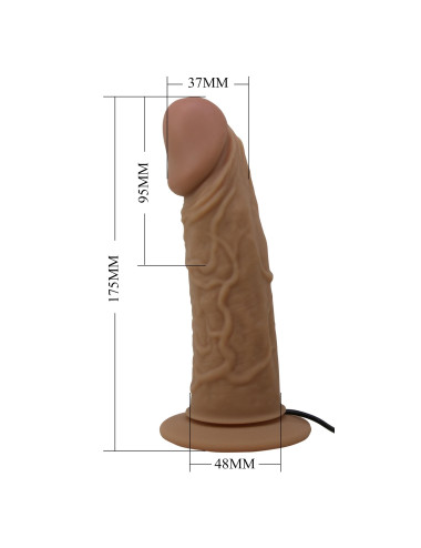 PRETTY LOVE - HARNESS BRIEFS- Draven Strap-On 6,8'' Dildo vibration