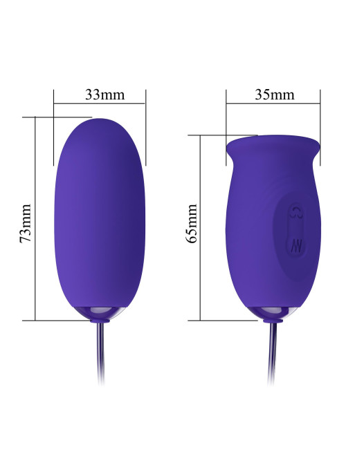 PRETTY LOVE - Daisy - Youth, 12 vibration functions 3 licking settings Memory function
