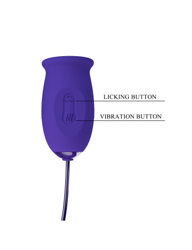 PRETTY LOVE - Daisy - Youth, 12 vibration functions 3 licking settings Memory function