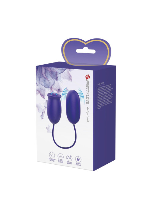 PRETTY LOVE - Daisy - Youth, 12 vibration functions 3 licking settings Memory function