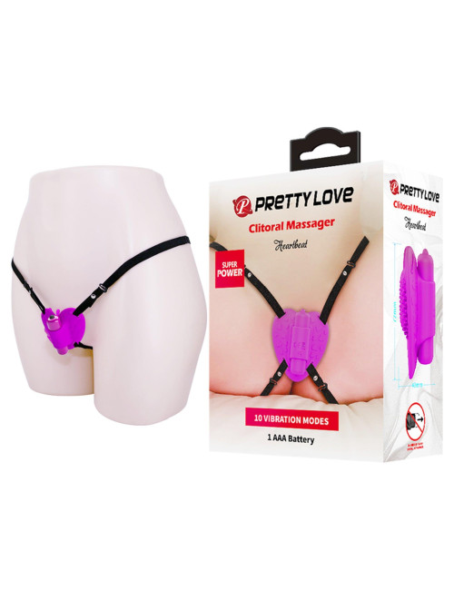 PRETTY LOVE - Clitoral Massager, Heartbeat, 10 vibration functions