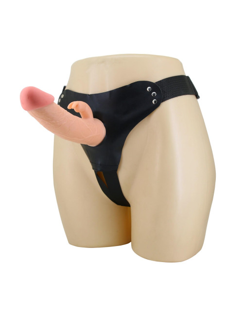 Pretty Love Mavis Flesh - uniwersalny pas i dildo 7.4'' TPR