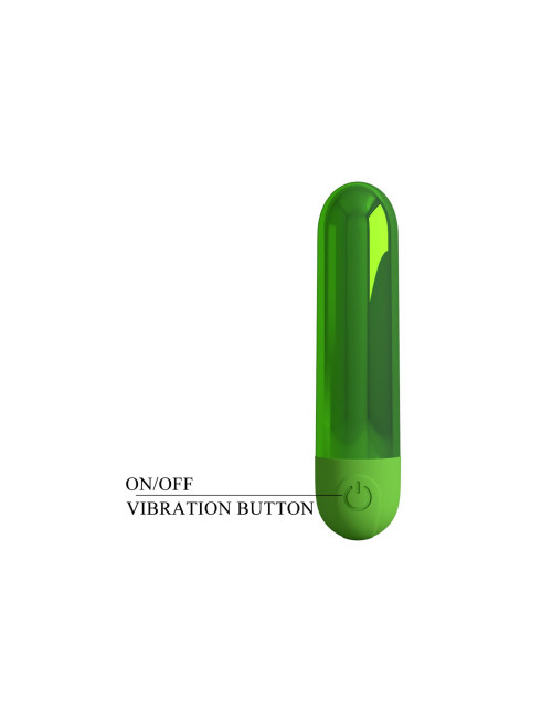 Pretty Love Kiwi - Rechargeable Bullet Vibrator - Green