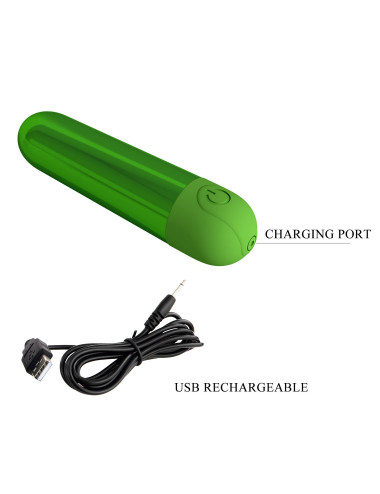 Pretty Love Kiwi - Rechargeable Bullet Vibrator - Green