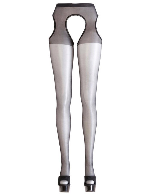 Cottelli LEGWEAR Czarne Rajstopy Sex Tights S/M