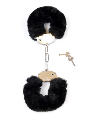 Kajdanki Fetish B - Series- Furry Cuffs Black