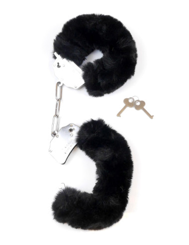 Kajdanki Fetish B - Series- Furry Cuffs Black