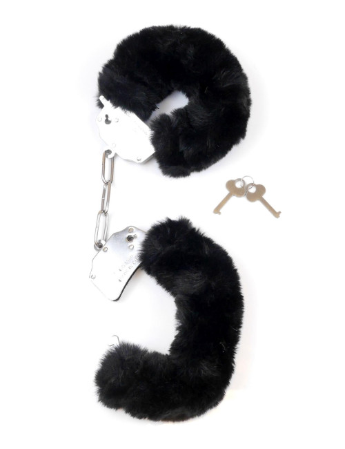 Kajdanki Fetish B - Series- Furry Cuffs Black