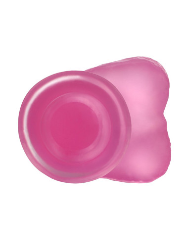 7 Jelly Studs Crystal Dildo Medium Pink