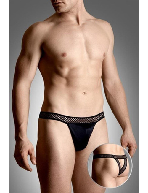 Męskie stringi SoftLine Collection 4486 Czarne M/L