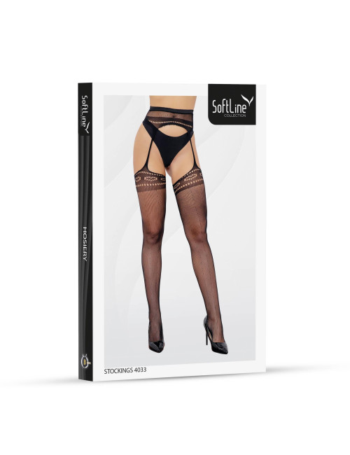 Czarne pońcزochy SoftLine Collection 4033