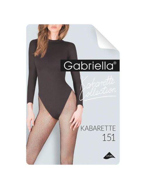 Gabriella Rajstopy kabaretka 151 Czarne XL/XXL