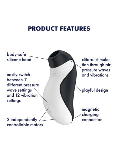 Orca Double Air Pulse Vibrator