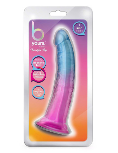 B YOURS BEAUTIFUL SKY 7 INCH DILDO SUNSET