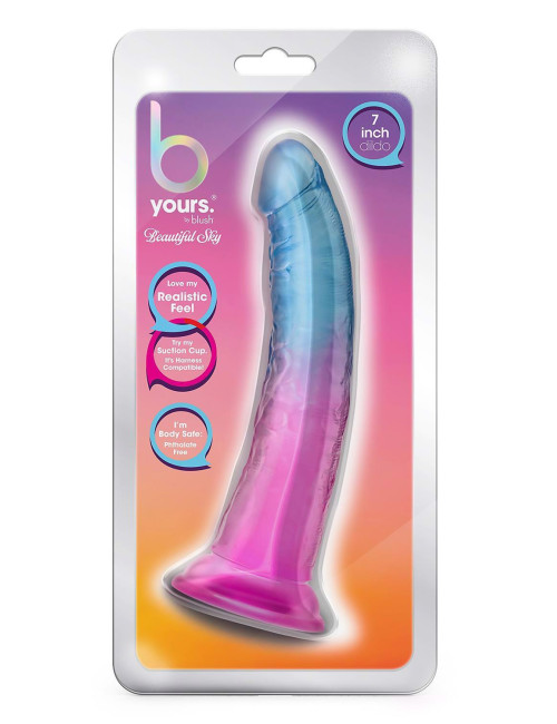 B YOURS BEAUTIFUL SKY 7 INCH DILDO SUNSET
