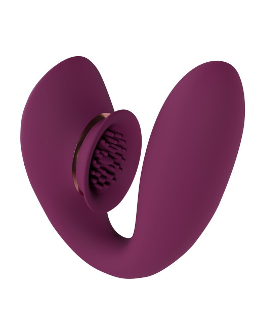 Twitch 3 - Rechargeable Vibrator & Suction - Silicone - 10 Speed - Burgundy