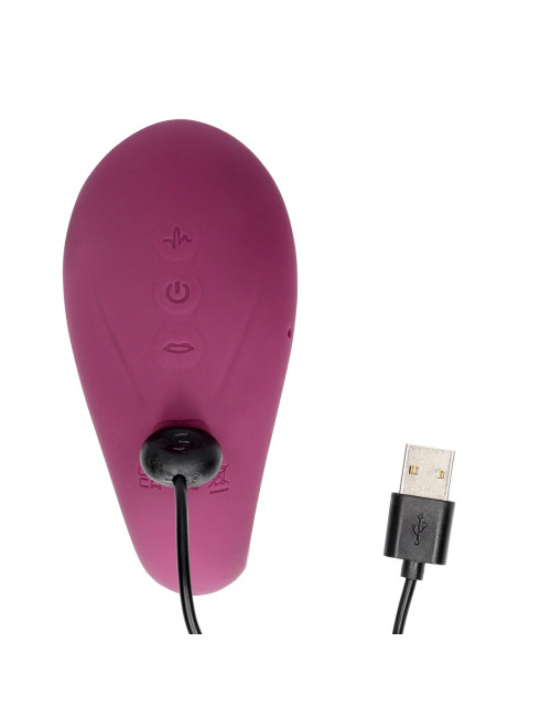 Twitch 3 - Rechargeable Vibrator & Suction - Silicone - 10 Speed - Burgundy