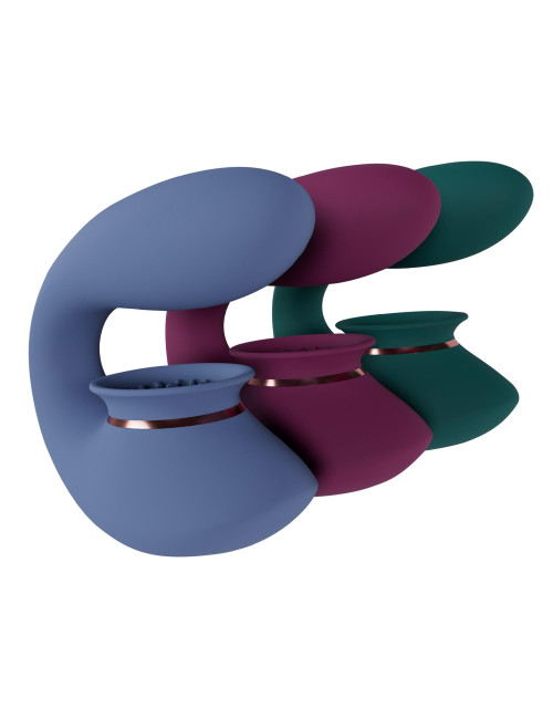 Twitch 3 - Rechargeable Vibrator & Suction - Silicone - 10 Speed - Burgundy