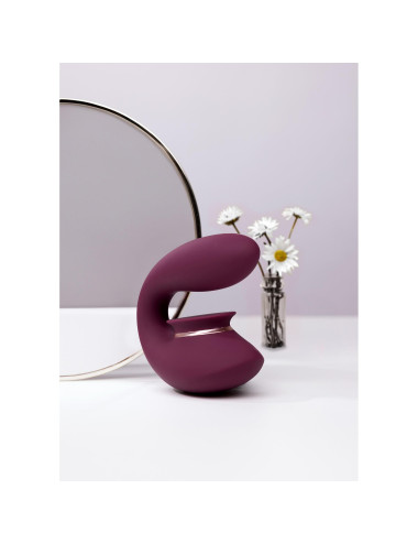 Twitch 3 - Rechargeable Vibrator & Suction - Silicone - 10 Speed - Burgundy