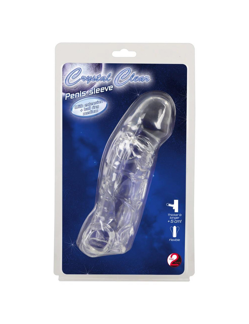 Crystal Clear Penis Sleeve wit