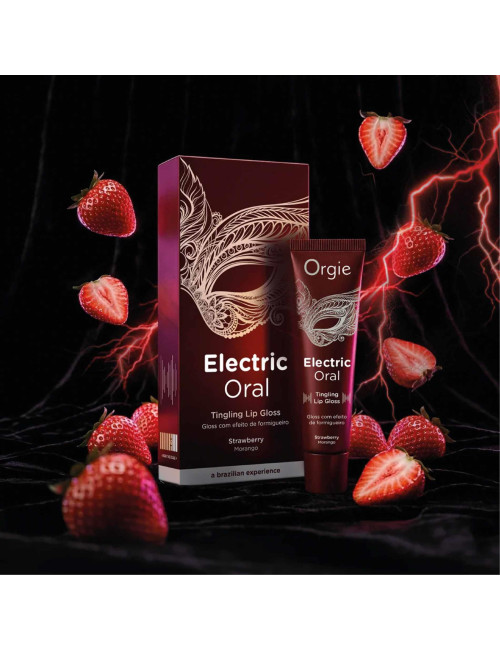 Orgie Electric Oral Truskawkowy Płyn Stymulujący 10 ml