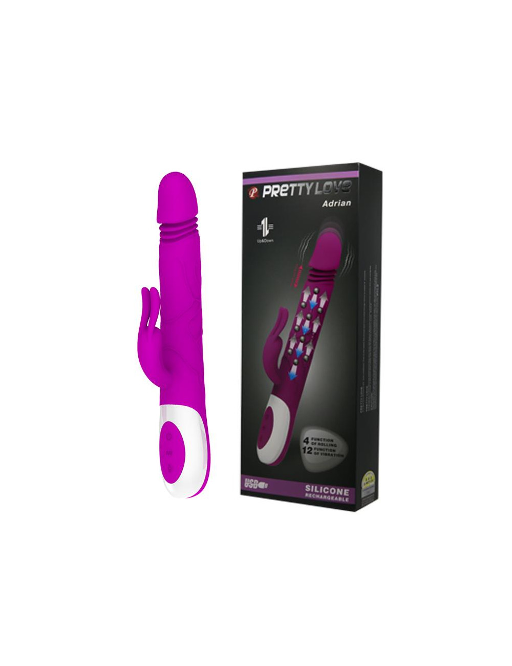PRETTY LOVE - ADRIAN USB 4 rot  12 vibration