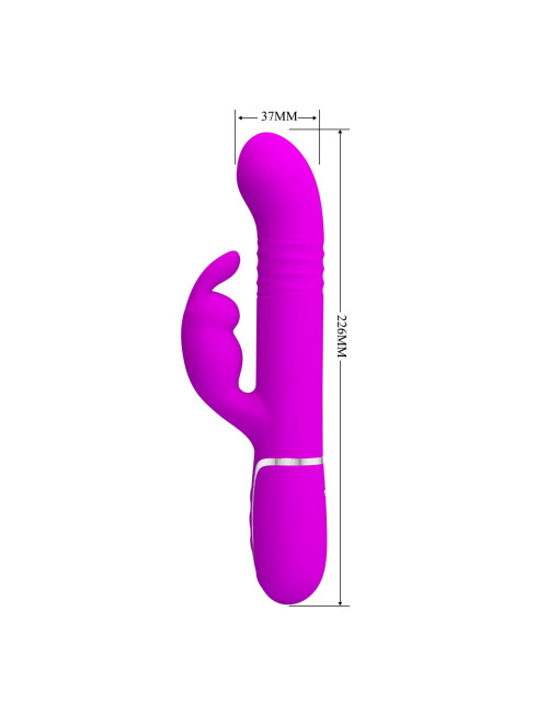 PRETTY LOVE - Coale Twinkled Tenderness Purple, 7 vibration functions 4 rotation functions 4 thrusting settings