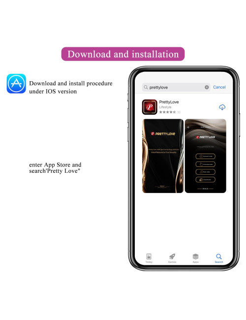 PRETTY LOVE - Abner, Mobile APP Long-distance Control 12 vibration functions