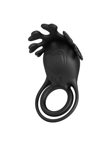 PRETTY LOVE - VIBRANT PENIS RING RUBEN Black, 7 vibration functions