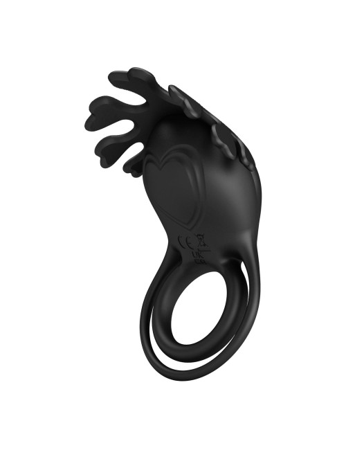 PRETTY LOVE - VIBRANT PENIS RING RUBEN Black, 7 vibration functions