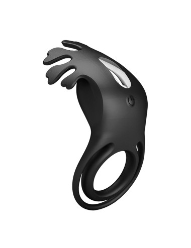 PRETTY LOVE - VIBRANT PENIS RING RUBEN Black, 7 vibration functions