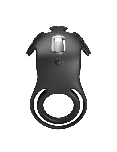 PRETTY LOVE - VIBRANT PENIS RING RUBEN Black, 7 vibration functions