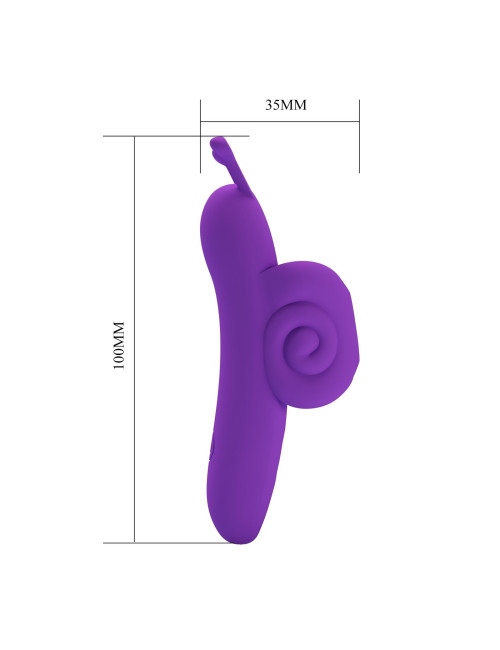 Pretty Love Snail Wibrator na Palec z Pamięcią