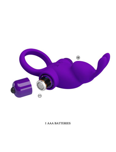 PRETTY LOVE - VIBRANT PENIS RING I Purple