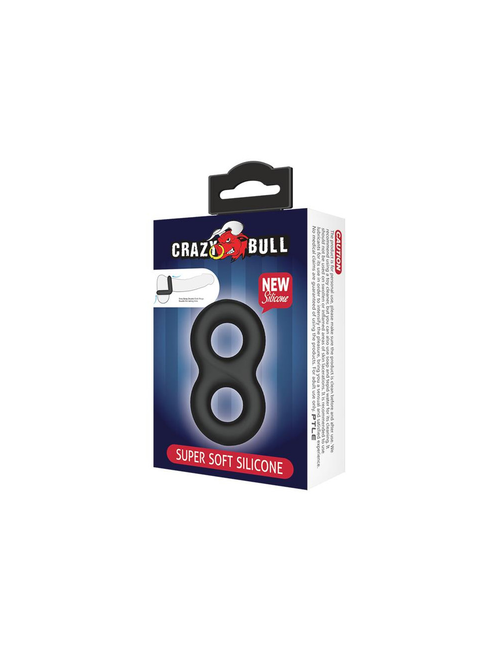 Crazy Bull Super Soft Silicone Ring - Elastyczny pierścień erekcyjny