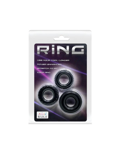 BAILE- THREE COCK RINGS SETS