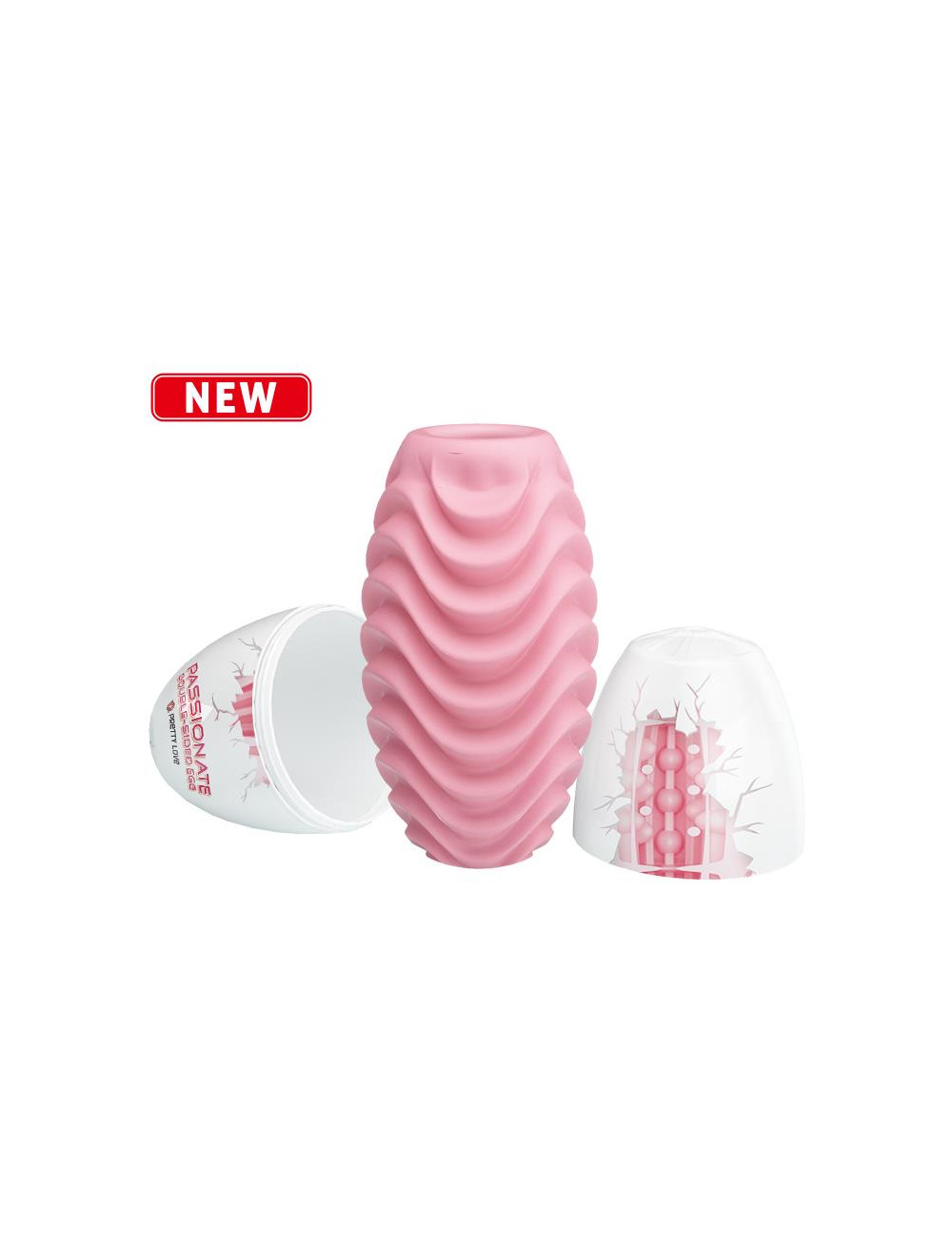 PRETTY LOVE - Passionate Double-Sided Egg pink