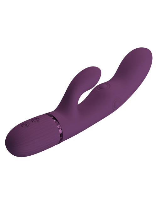 Pretty Love Zach Purple – Four-Sided Thumping Rabbit Vibrator