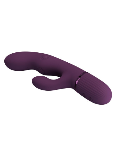 Pretty Love Zach Purple – Four-Sided Thumping Rabbit Vibrator