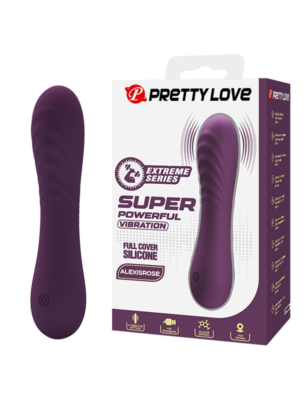 Pretty Love AlexisRose Purple – Powerful Vibrator