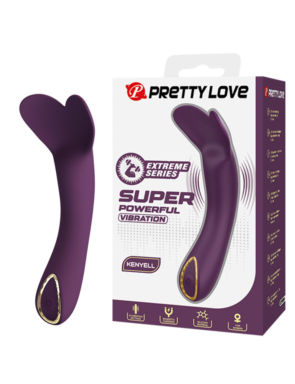 Pretty Love Kenyell Purple – Powerful Vibrator